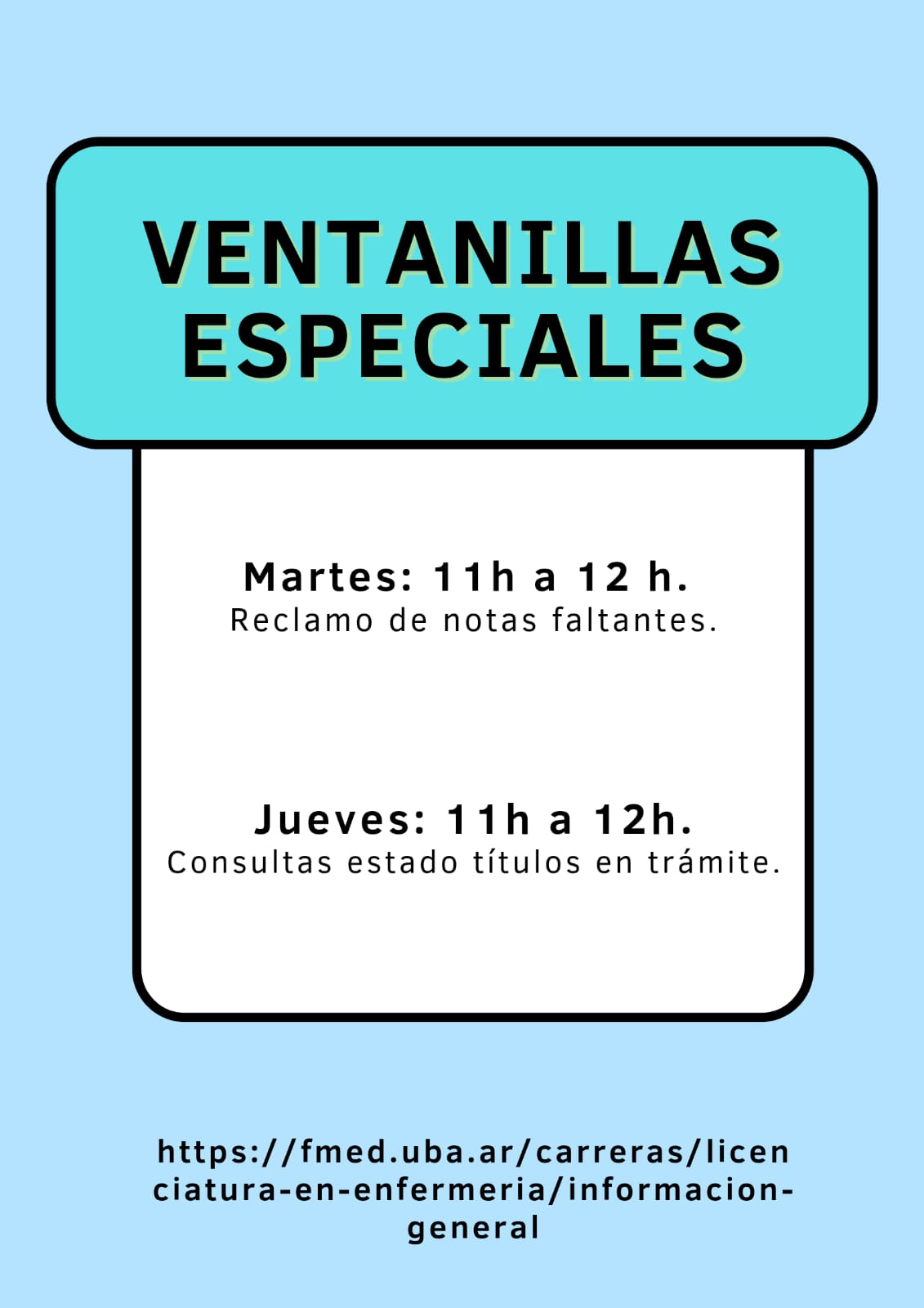 Ventanilla especial