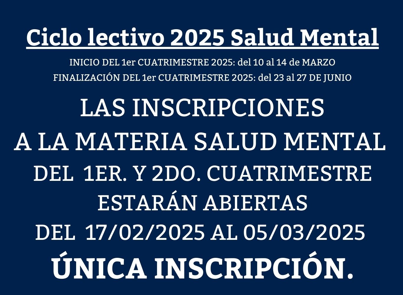 Inscripción 2025